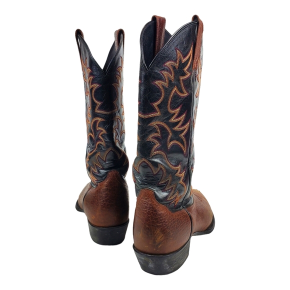 ARIAT Boots Leather Cowboy Western Equestrian - Picture 4 of 14